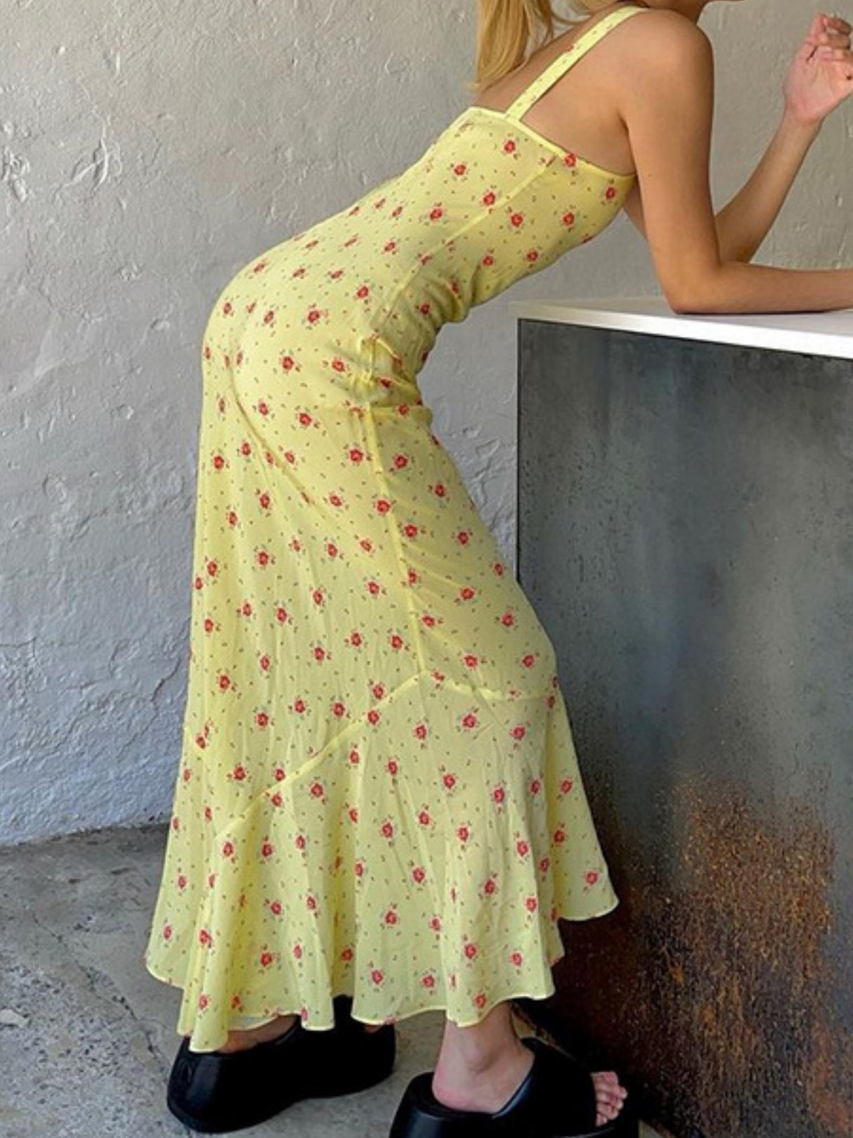 Floral Sweet Fishtail Maxi Dresses