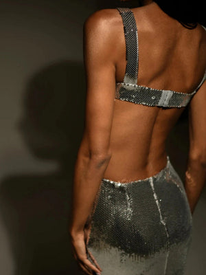 Liber Women's Bright surface Solid Color Party Maxi Dresses