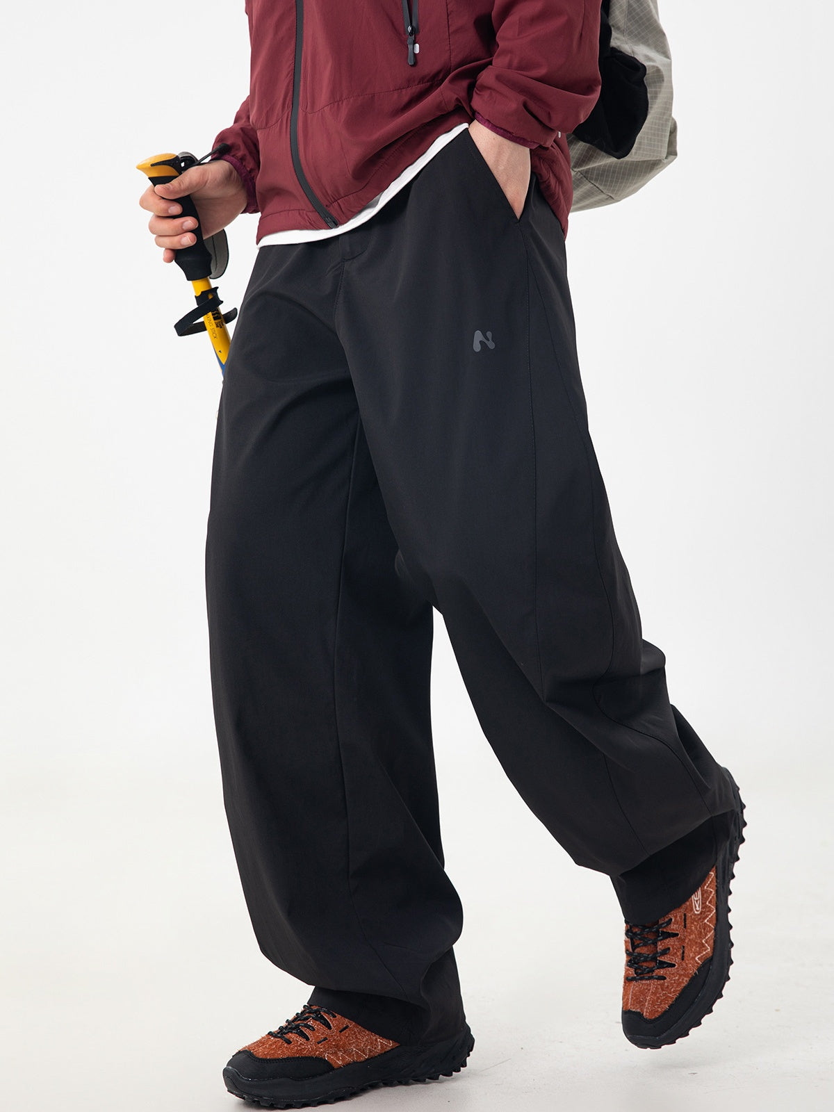 Outdoor Water-repellent Loose-fit Segmentation And Splicing Machete Pants