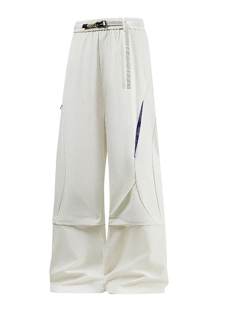 Loose-fit Segmentation Design Cargo Trousers