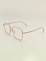 Gold And Pink Eyeglasses