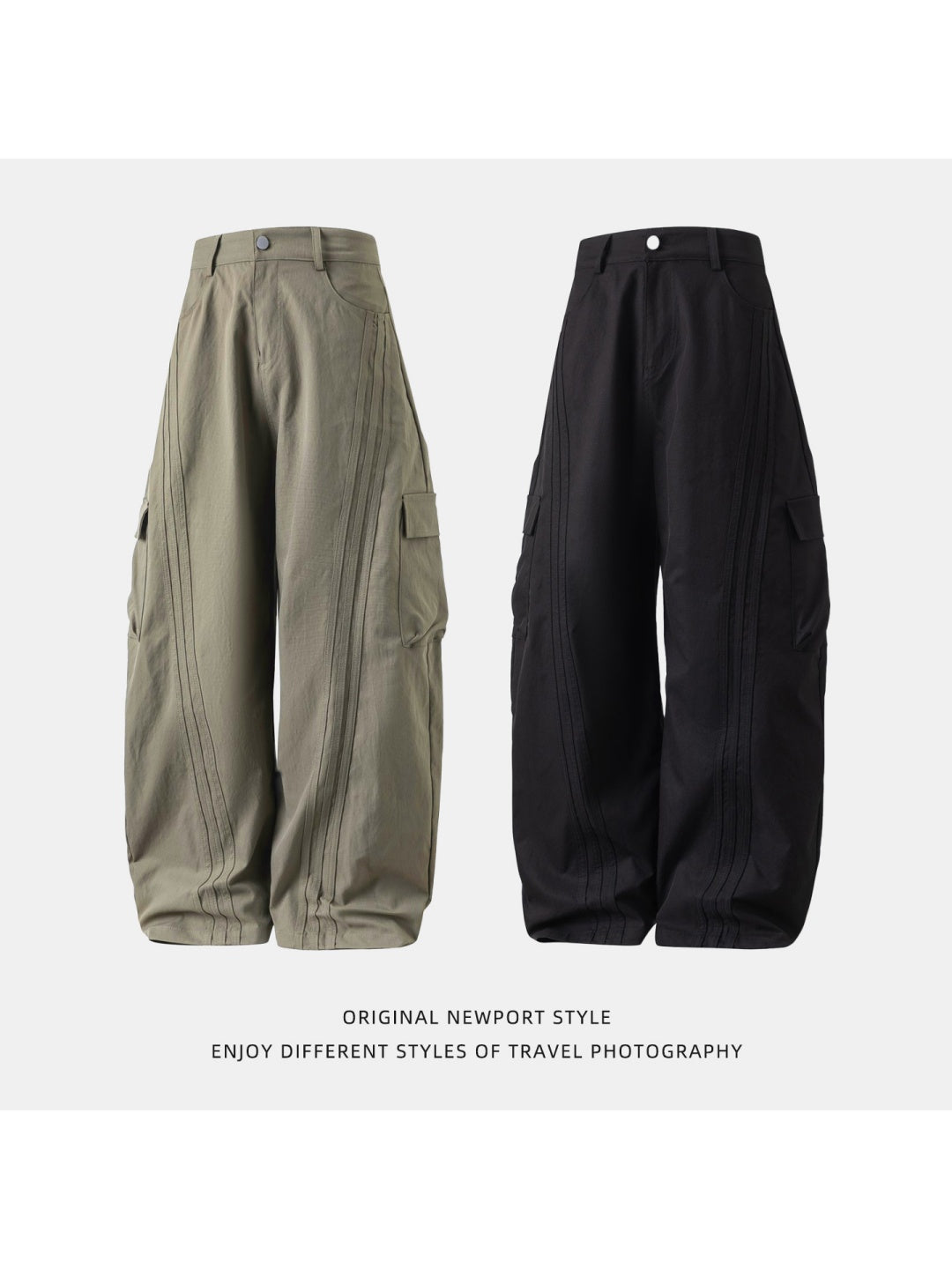 Liber Autumn Men's Solid Color Pants