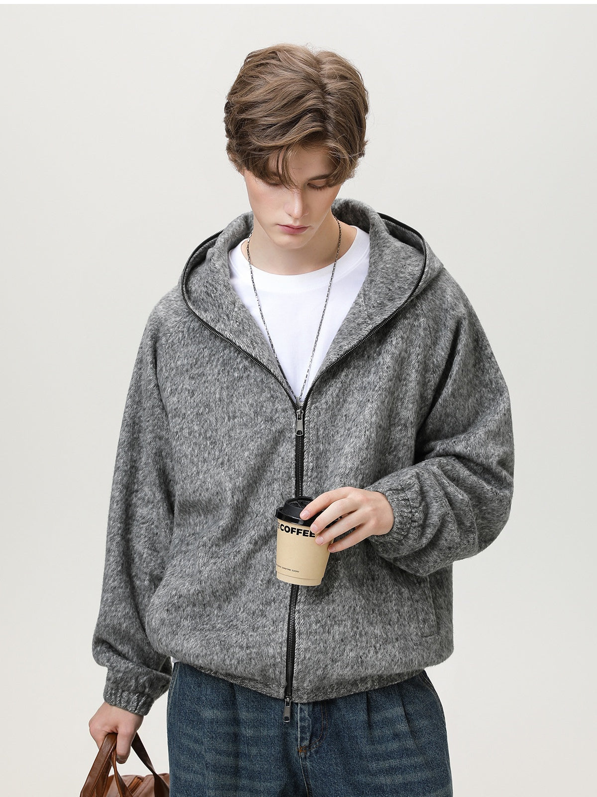 Liber Autumn Men's Solid Color Jackets