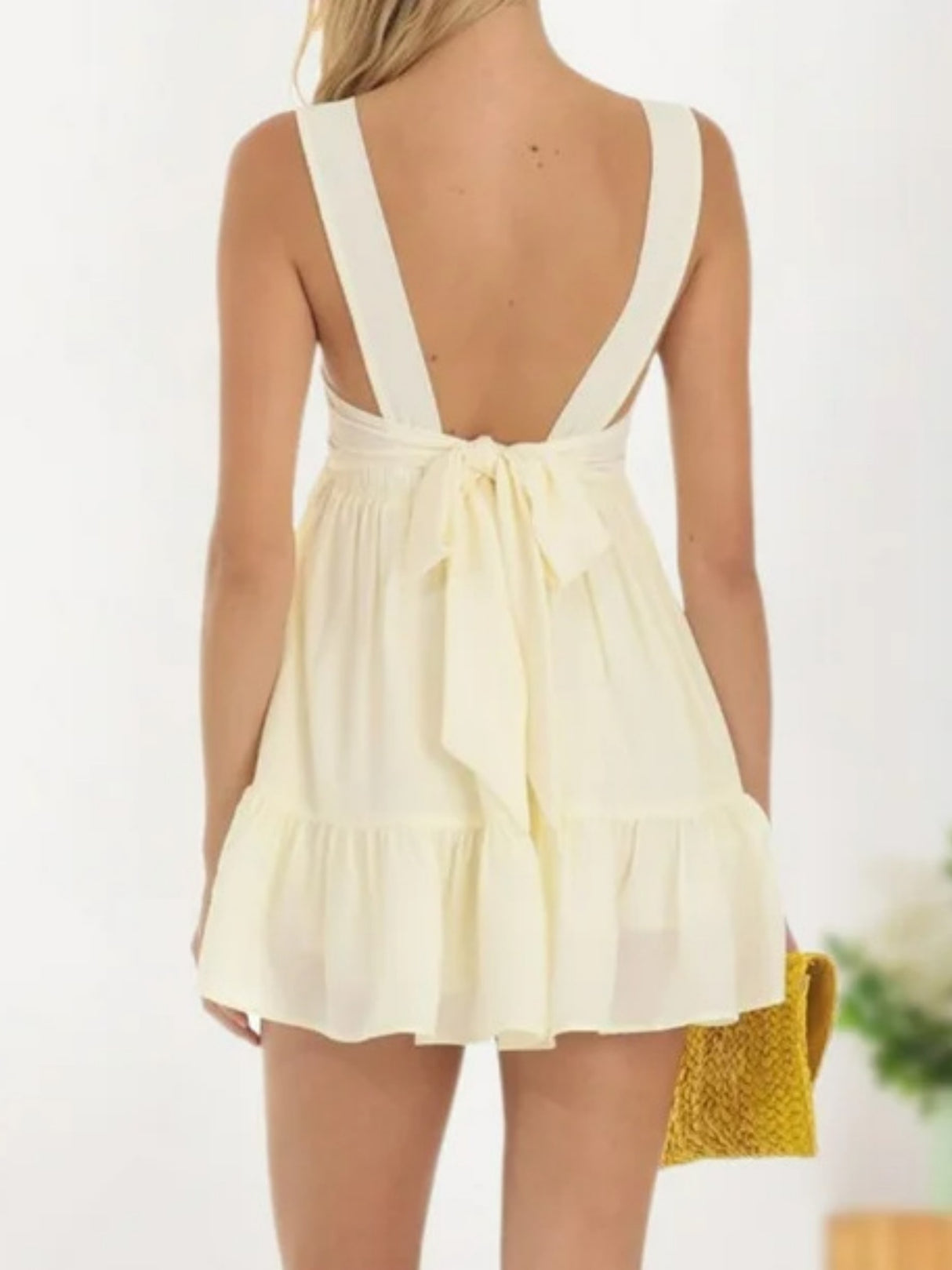 Square Collar Splicing Camisoles Sweet Mini&Short Dresses