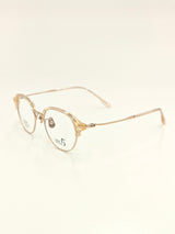Gold-tone Clear Frame Eyeglasses