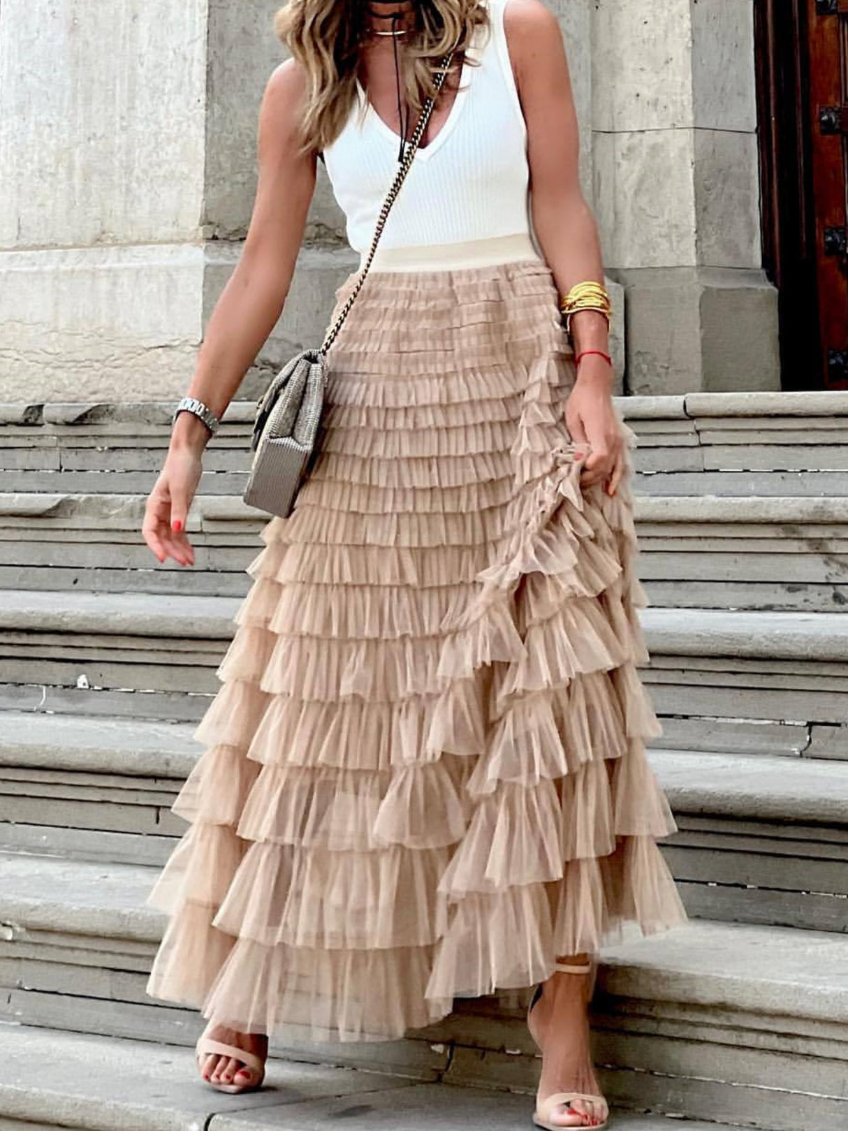 Mesh Multi-story Sweet Cake Skirt