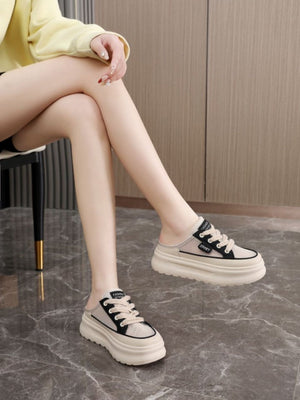 Colorblock Thick-soled Women's Casual Sports Shoes