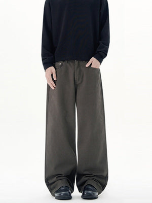 Vintage-Hose, schlicht und gerade geschnitten
