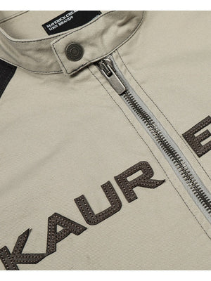 Retro Locomotive Short And Wide Boxy Loose Letter Jackets