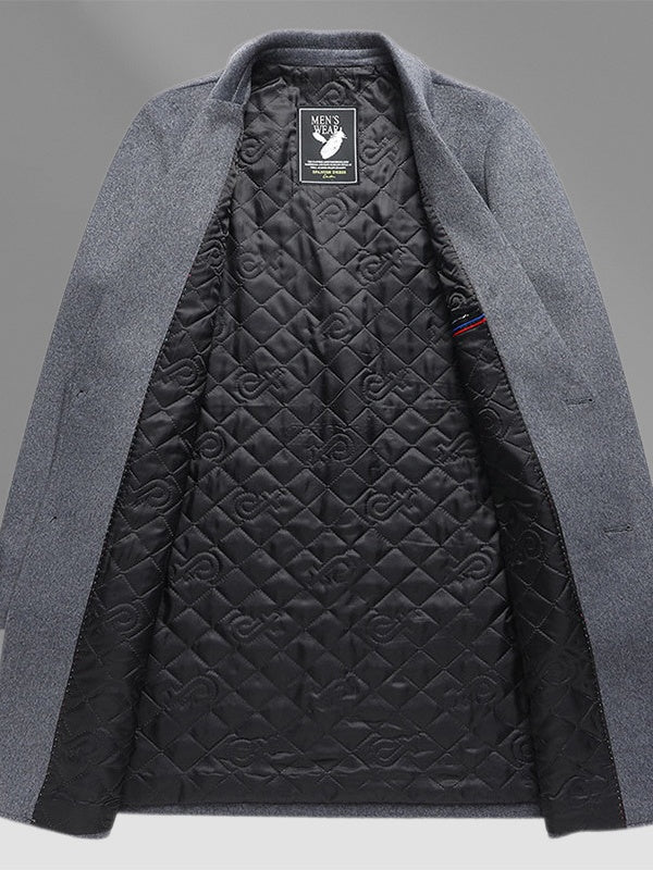 Mid-length Woolen Cloth Cotton Thickening Coats