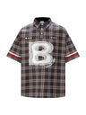 Retro Plaid Printed Polo Shirts