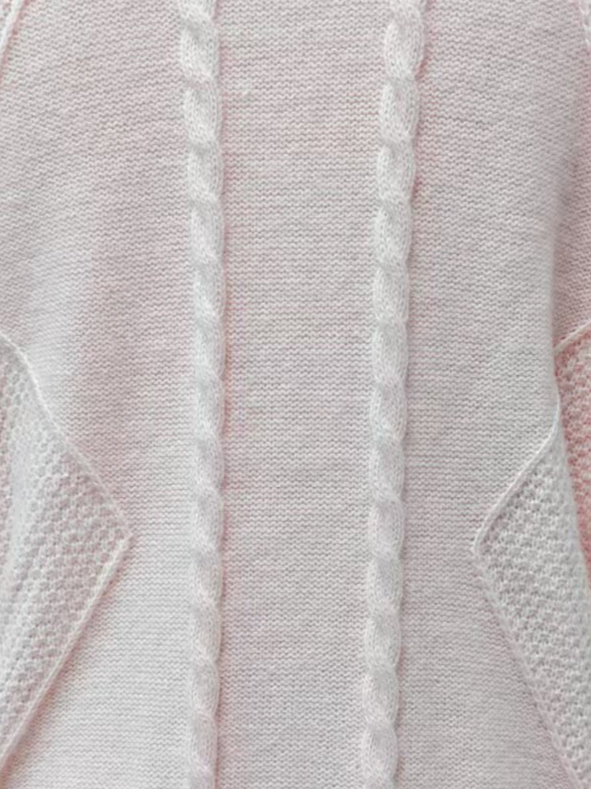 Gilets jacquard à col en V et boutons