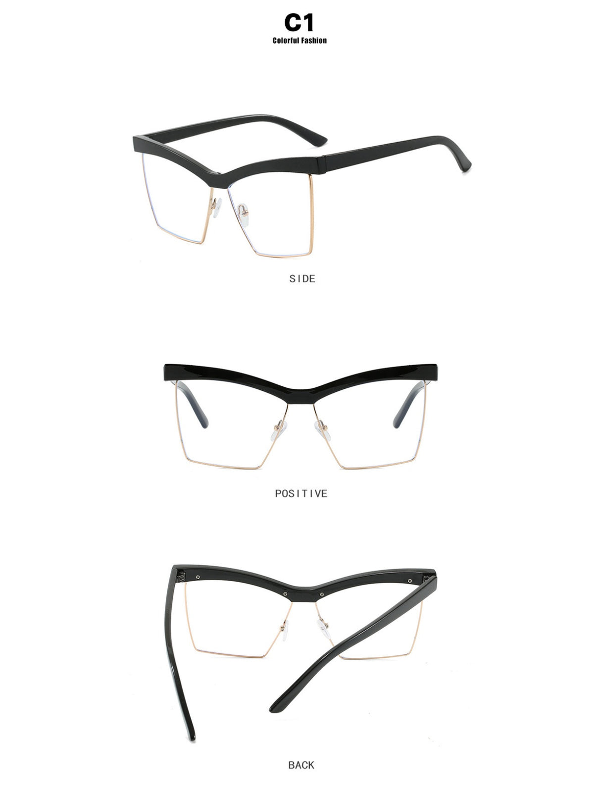 Leopard Print Full-frame Square Fashion Glasses