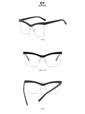 Leopard Print Full-frame Square Fashion Glasses
