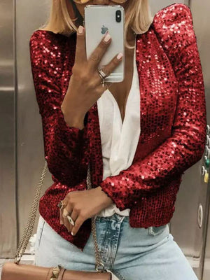 Liber Autumn Women's Sequins Blazers
