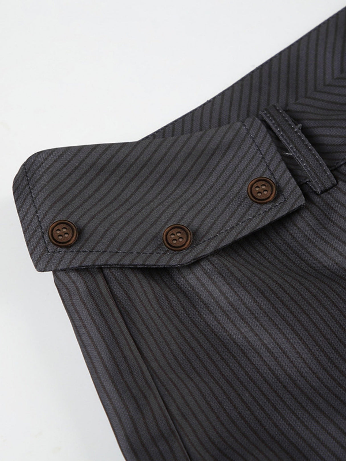 Stripes Contrasting Colors Low-rise Micro-flared Straight-leg Pants Pants