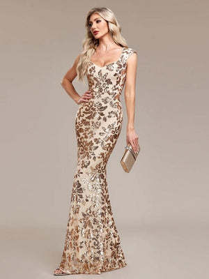 Liber Summer Women's Sequins Maxi Dresses