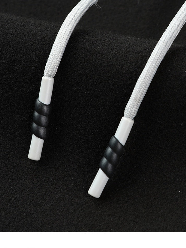 Manteau long noir à capuche