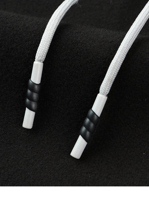 Manteau long noir à capuche