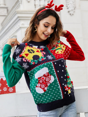 Christmas Patterns Bell Snowflake Sweaters
