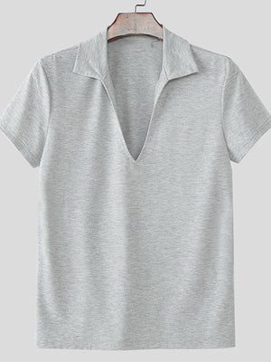 Leisure V-neck Comfort Breathable T-shirts