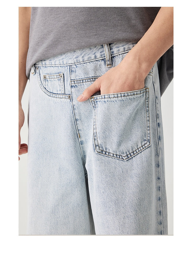Liber Summer Men's Pocket decoration Jeans