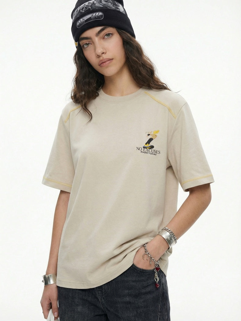 T-shirts à imprimé animalier color-block