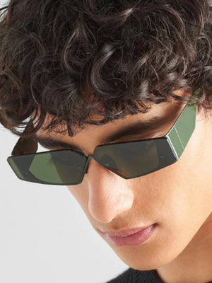 Lunettes de soleil futuristes sans monture