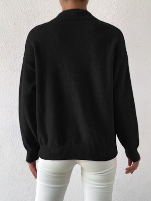 Pullover Turtleneck Thread Daily Work Sweaters