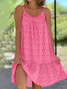 Floral Print Large Skirt Camisoles Mini&Short Dresses