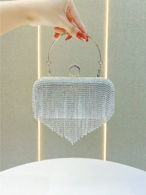 Liber Four Seasons ACC Diamond Tassel Small Square Bag