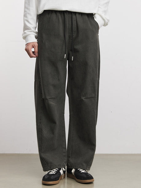 Leisure Straight-fit 3D Cutting Pants