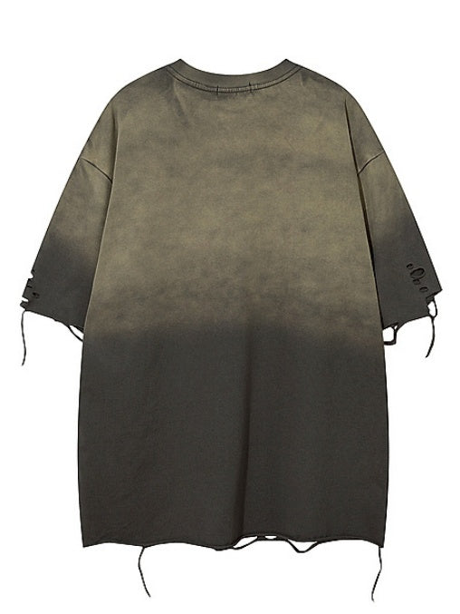 Distressed Ins Loose-fit Vintage T-shirts