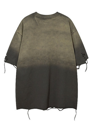 Distressed Ins Loose-fit Vintage T-shirts