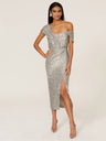 Liber Spring Women's Sequins Midi Dresses