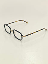 Black-framed Leopard-print Eyeglasses