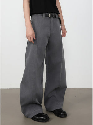 Retro Machete Stereo Gathering Cleanfit Dress Pants Pants