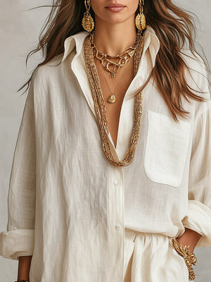 Lazy Style Shirts Shorts Set 2-piece Sets