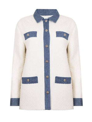 Liber Summer Women's Buttons Color matching Jackets