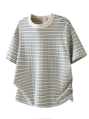 Plaid Loose-fit T-shirts
