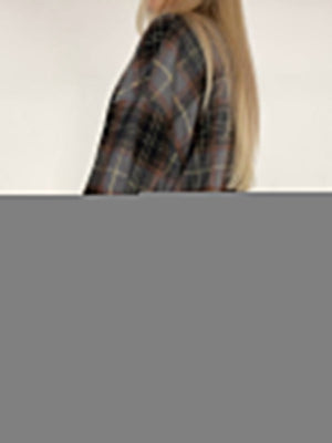 Liber Autumn Women's Plaid Plaid Shirts