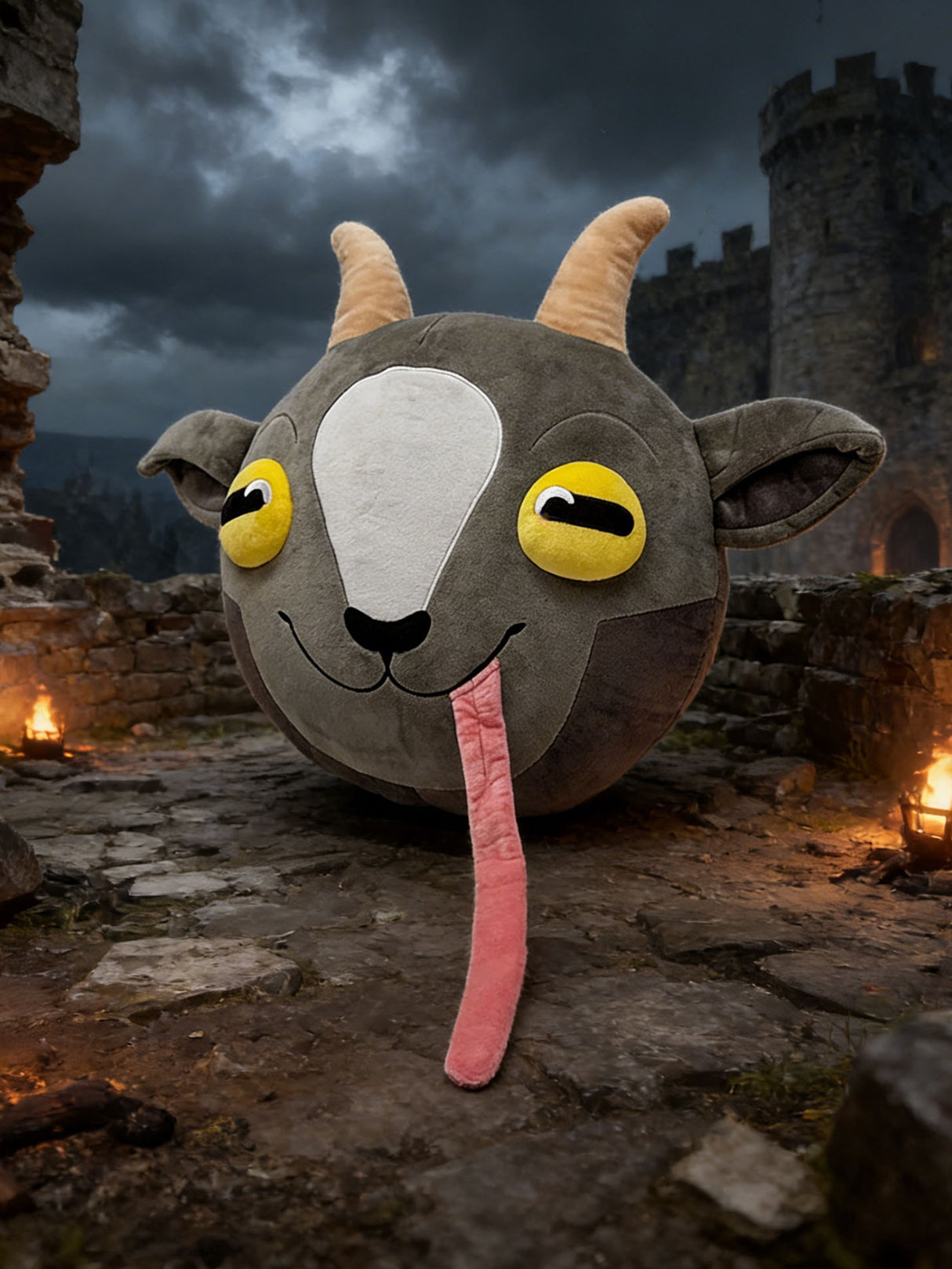 Goat Hair Plush Doll