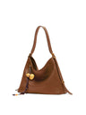 A Single Glance Reveals A Refined And Elegant Style. Hobo Medium-sized Vegetable-tanned Calfskin Commuter Shoulder/crossbody Bag For Spring.