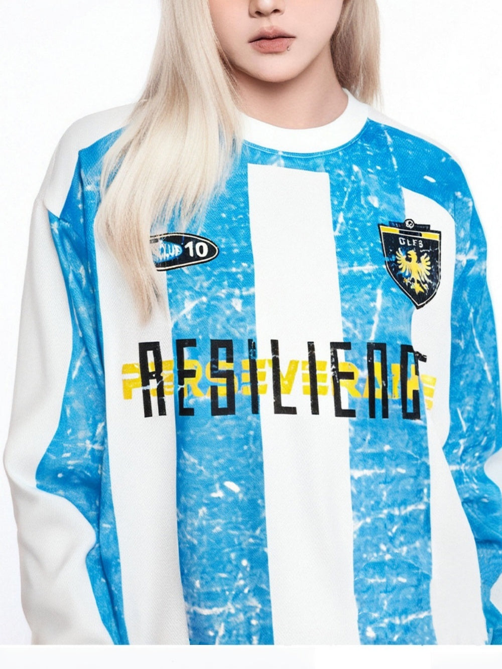 Mottled Stripes Cross T-shirts