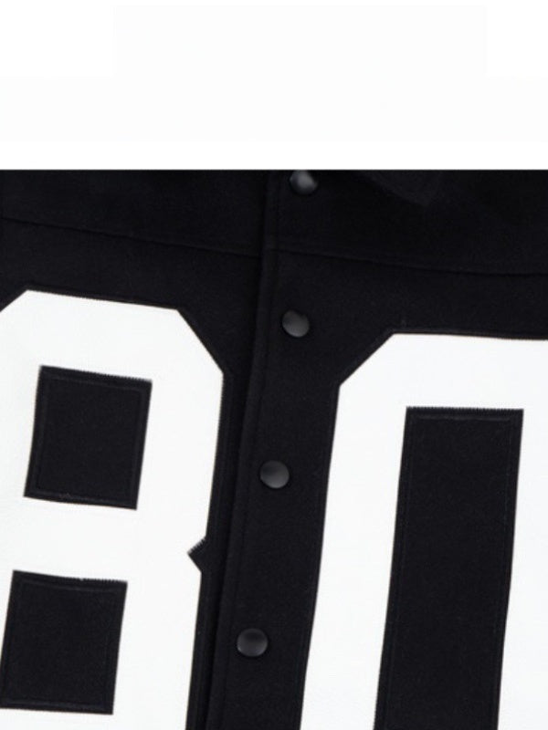 Python Pattern Cotton Keep Warm Loose Lapel Baseball Uniform Jackets