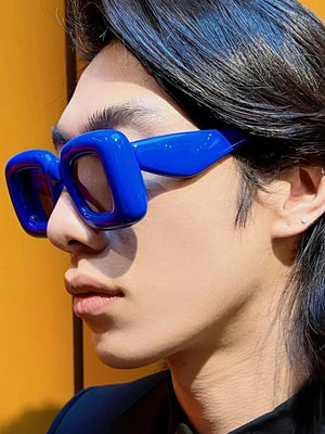 Irregular Full-rim Square Fashion Glasses
