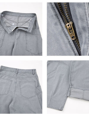 Patchwork Scimitar Baggy Wide-leg Pants