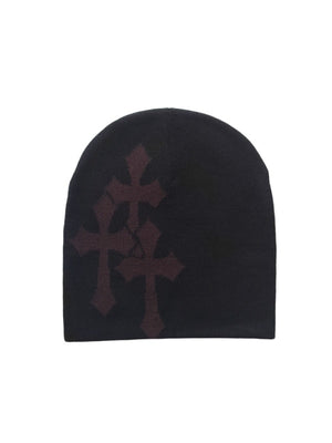 Cross Jacquard Hip Hop Windproof Beanies