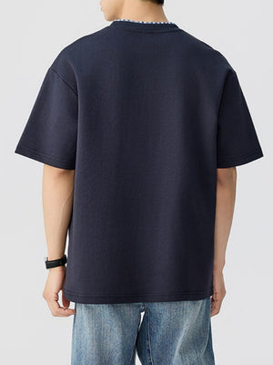 Patchwork Loose-fit T-shirts