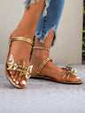 Butterfly Strappy Flat Sandals